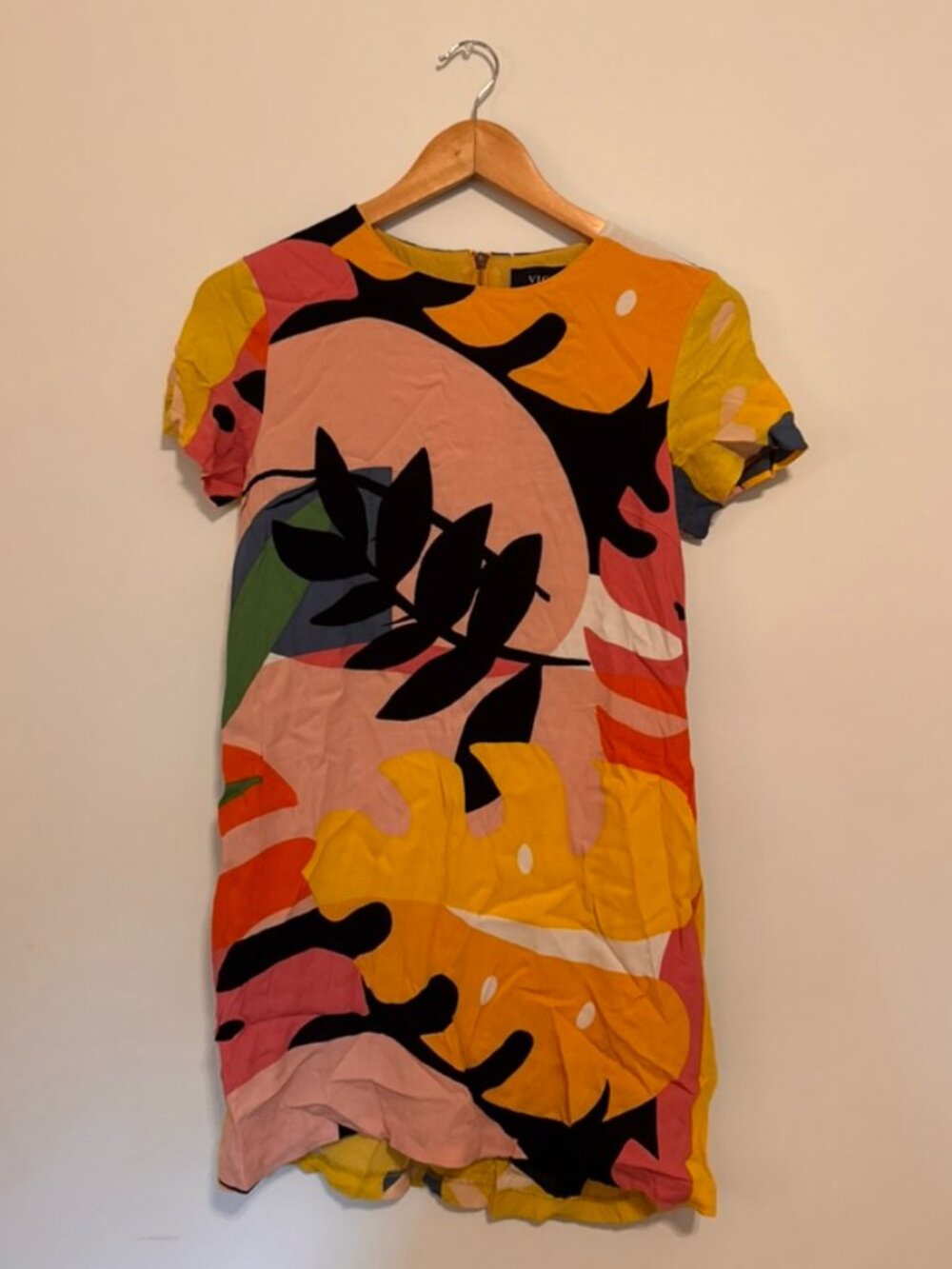 Vici tropical patterned mini dress.